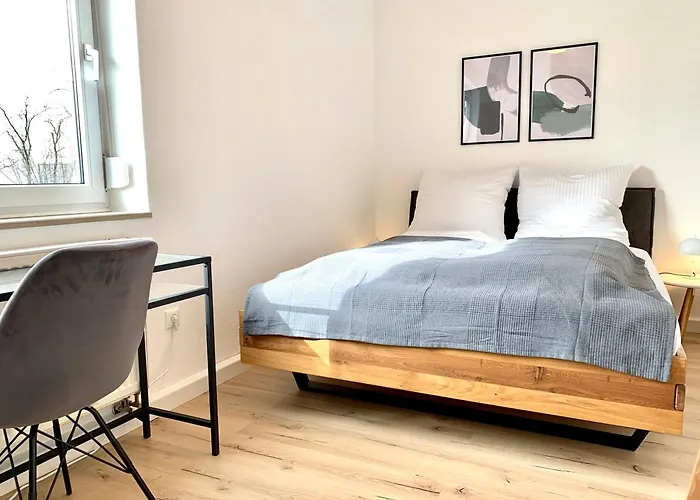 公寓 Modern 2-bedroom Near Messe 2-4 Guests 奥格斯堡